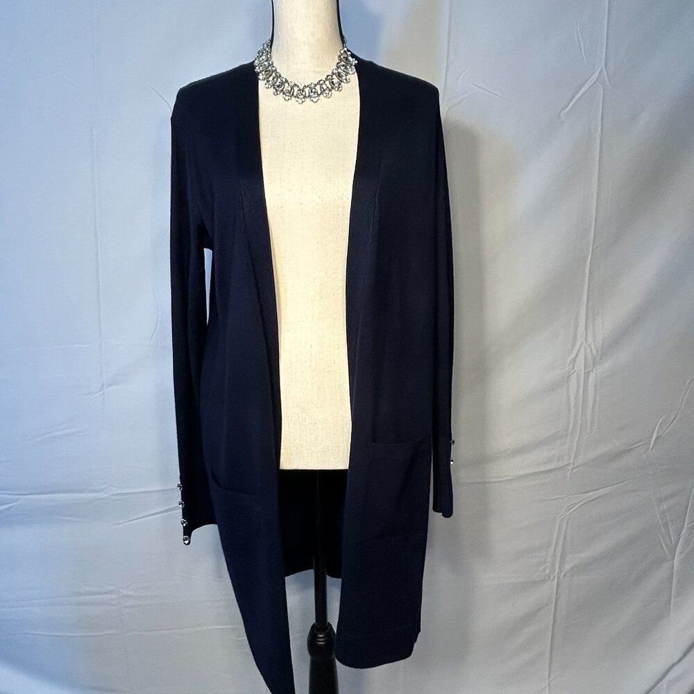 Retrology Black Long Women's Sweater with Buttons Women's Size Medium